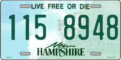 NH license plate 1158948