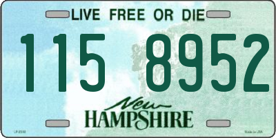 NH license plate 1158952