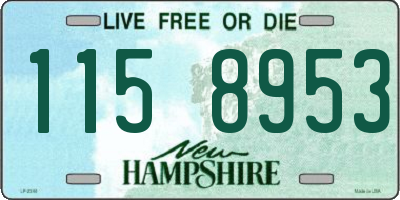 NH license plate 1158953