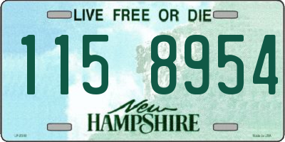 NH license plate 1158954