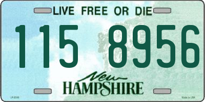 NH license plate 1158956