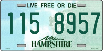 NH license plate 1158957