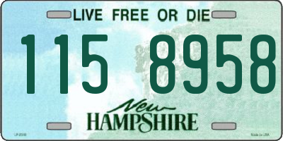 NH license plate 1158958