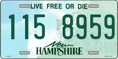 NH license plate 1158959