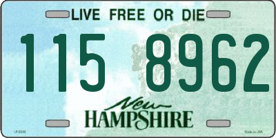 NH license plate 1158962