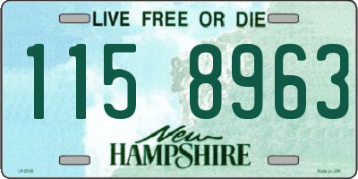 NH license plate 1158963