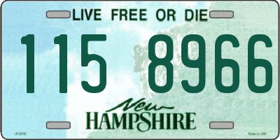 NH license plate 1158966