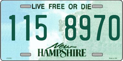 NH license plate 1158970