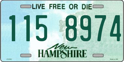 NH license plate 1158974