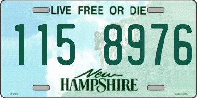 NH license plate 1158976