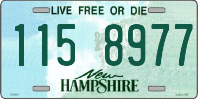 NH license plate 1158977