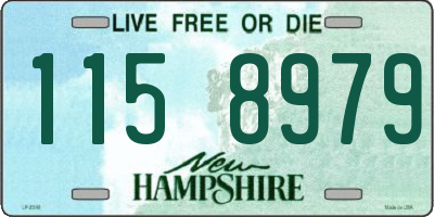 NH license plate 1158979