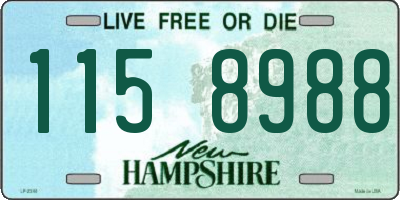NH license plate 1158988
