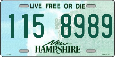 NH license plate 1158989