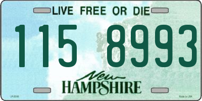 NH license plate 1158993