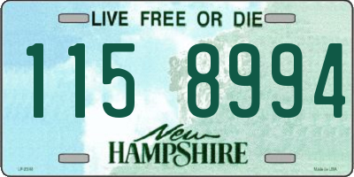 NH license plate 1158994