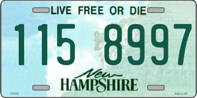 NH license plate 1158997