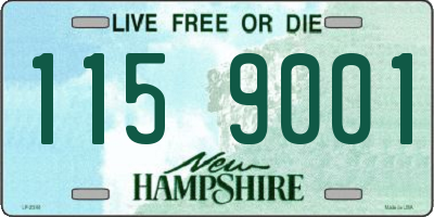 NH license plate 1159001