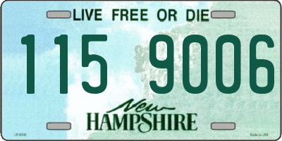 NH license plate 1159006