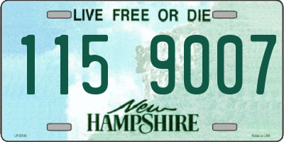 NH license plate 1159007