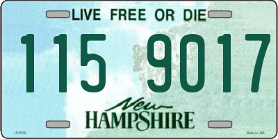 NH license plate 1159017