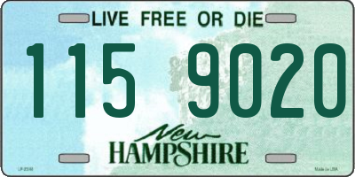 NH license plate 1159020