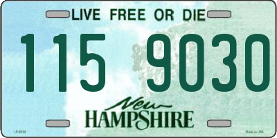 NH license plate 1159030