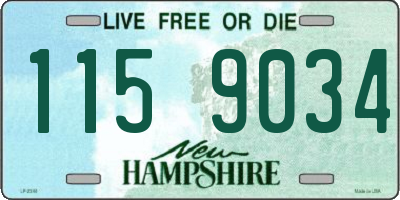 NH license plate 1159034