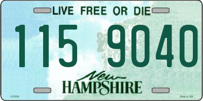 NH license plate 1159040