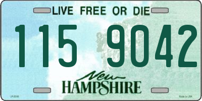 NH license plate 1159042