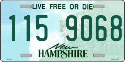 NH license plate 1159068