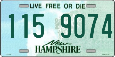 NH license plate 1159074