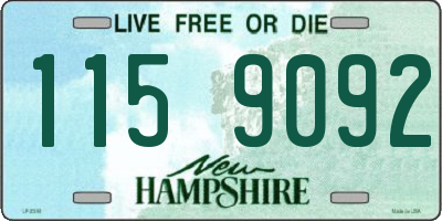 NH license plate 1159092