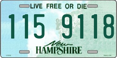NH license plate 1159118