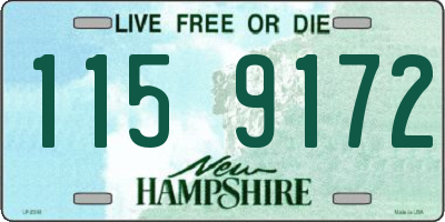 NH license plate 1159172