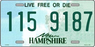 NH license plate 1159187