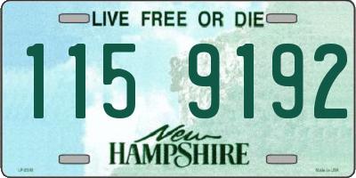 NH license plate 1159192