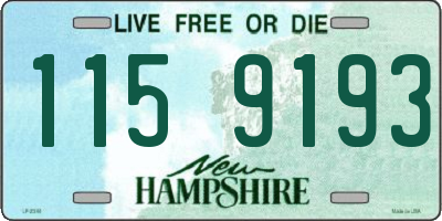 NH license plate 1159193