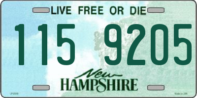 NH license plate 1159205
