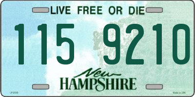 NH license plate 1159210
