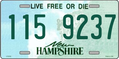 NH license plate 1159237