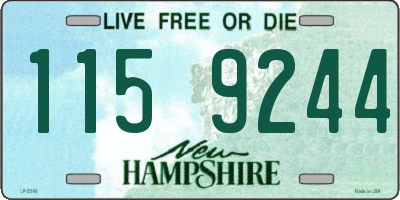 NH license plate 1159244