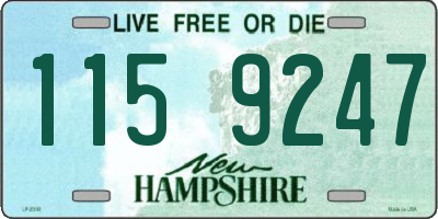 NH license plate 1159247