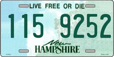 NH license plate 1159252