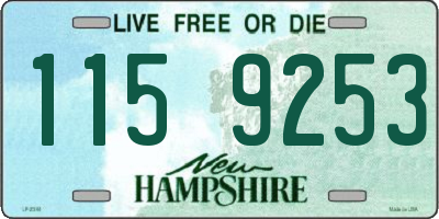 NH license plate 1159253