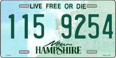 NH license plate 1159254