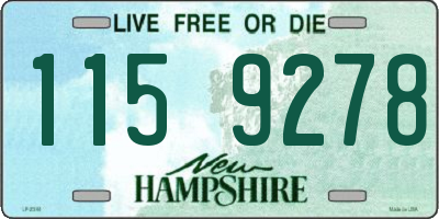 NH license plate 1159278