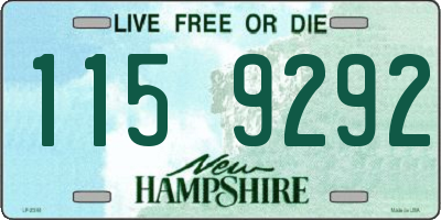 NH license plate 1159292