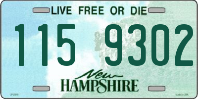 NH license plate 1159302