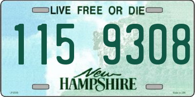 NH license plate 1159308